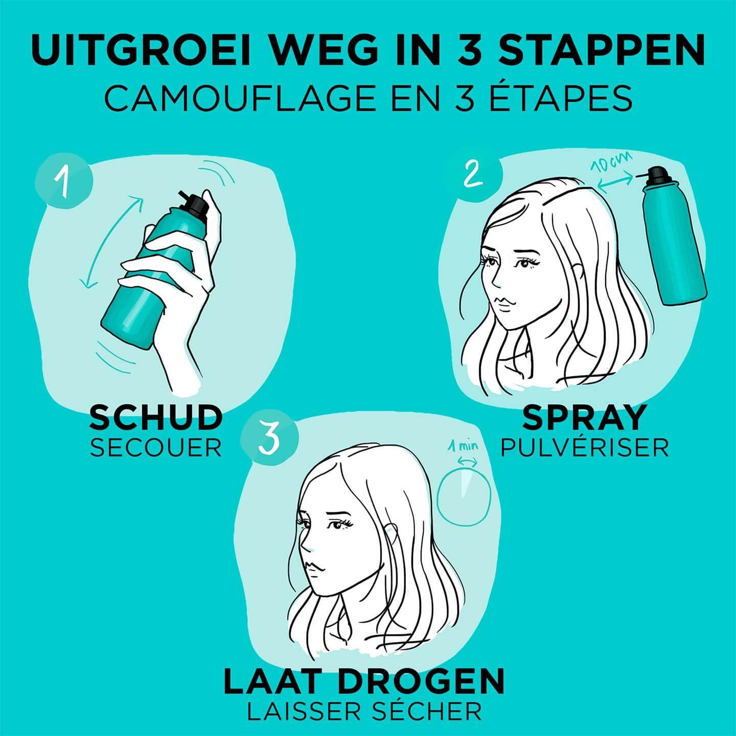 Camouflage in 3 etapes